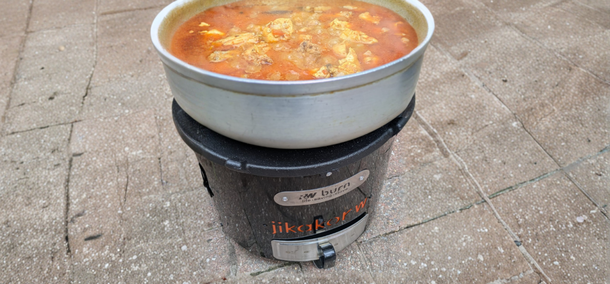 Delicious, authentic charcoal chicken curry