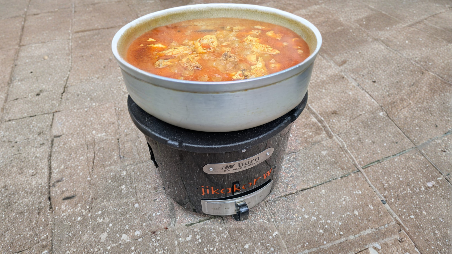 Delicious, authentic charcoal chicken curry